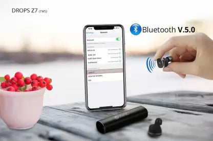 Zync TWS Drops Z7 Earbuds Bluetooth without Mic Headset (Black, True Wireless) Zync TWS Drops Z7 Earbuds Bluetooth without Mic Headset (Black, True Wireless)